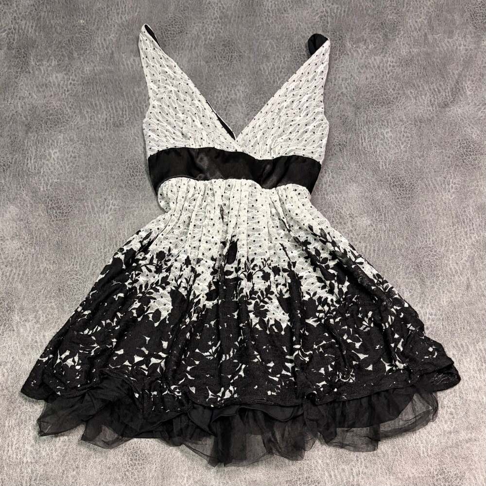 Y2k Lace Floral Mini Dress